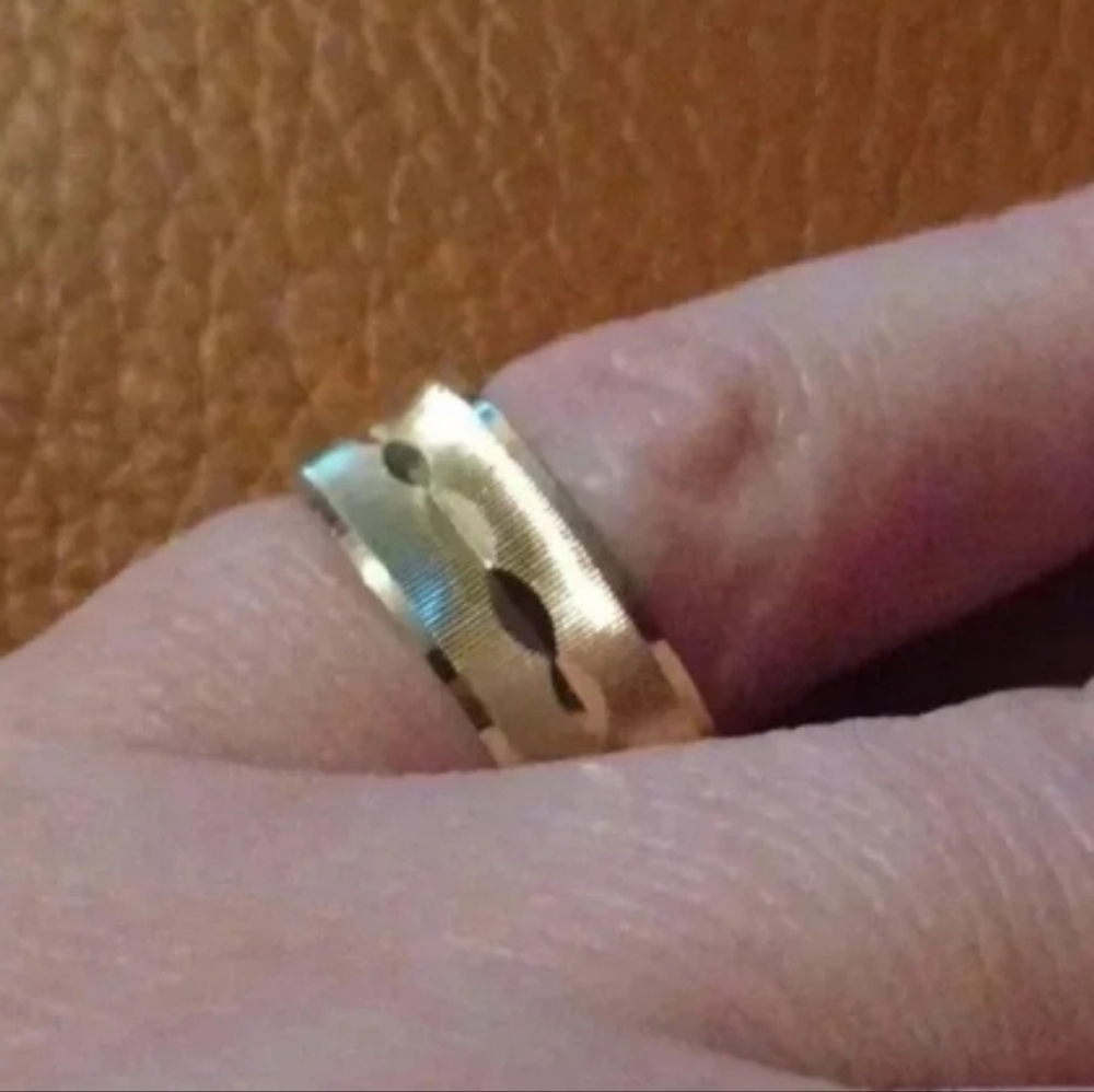 New yellow tone wedding band